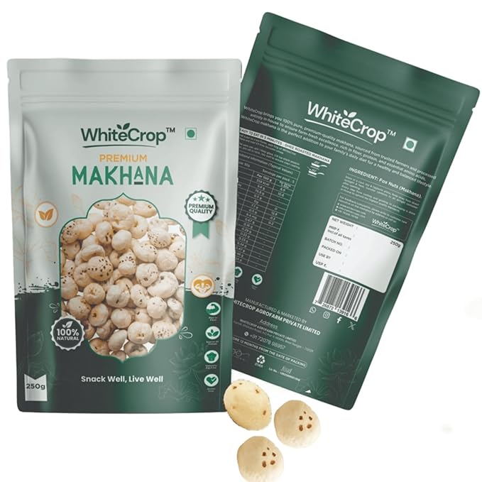 WhiteCrop Premium Makhana 250g pack